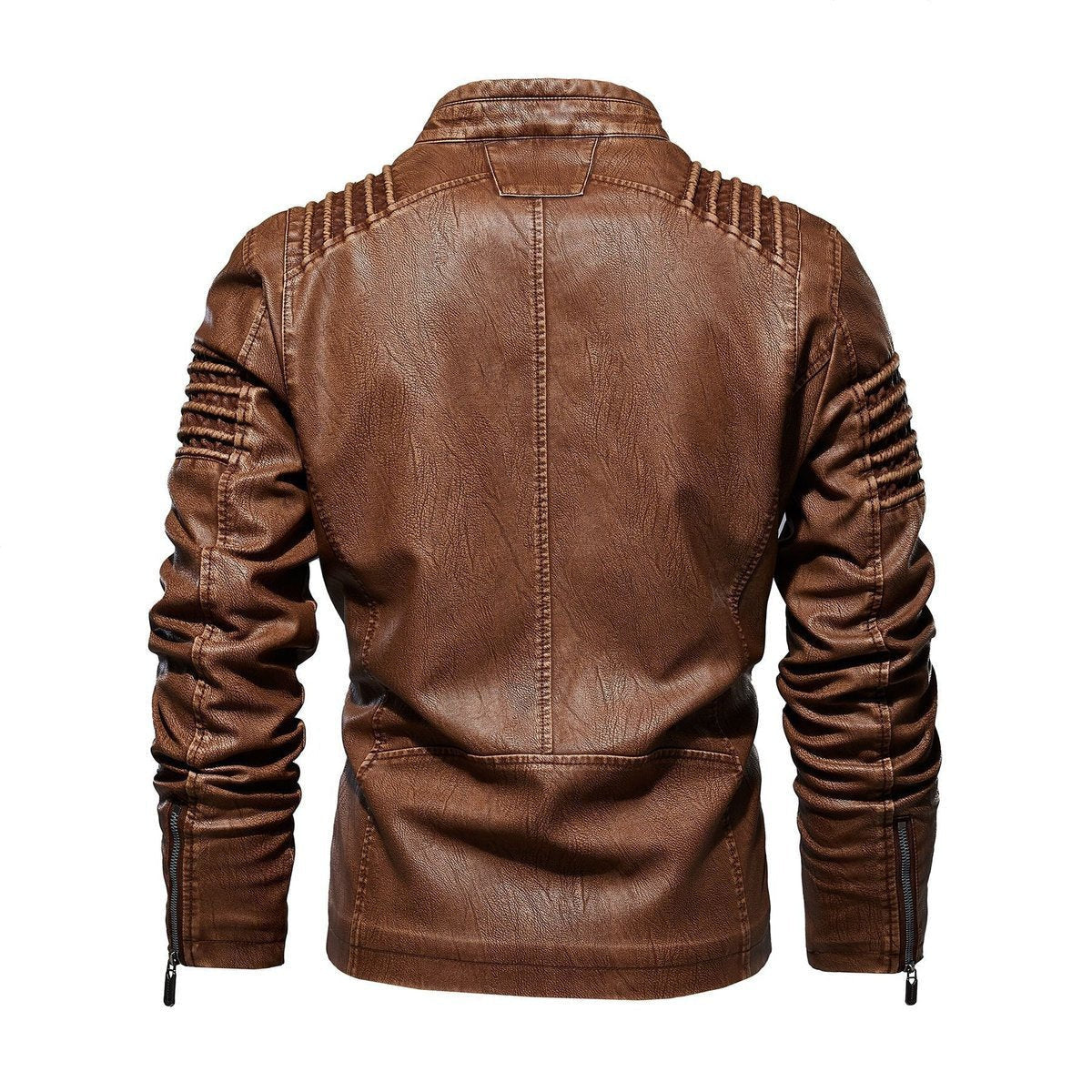 Übergangsjacke Herren mit Schultersteppung und Seitentaschen - Braun #Farbe_Braun