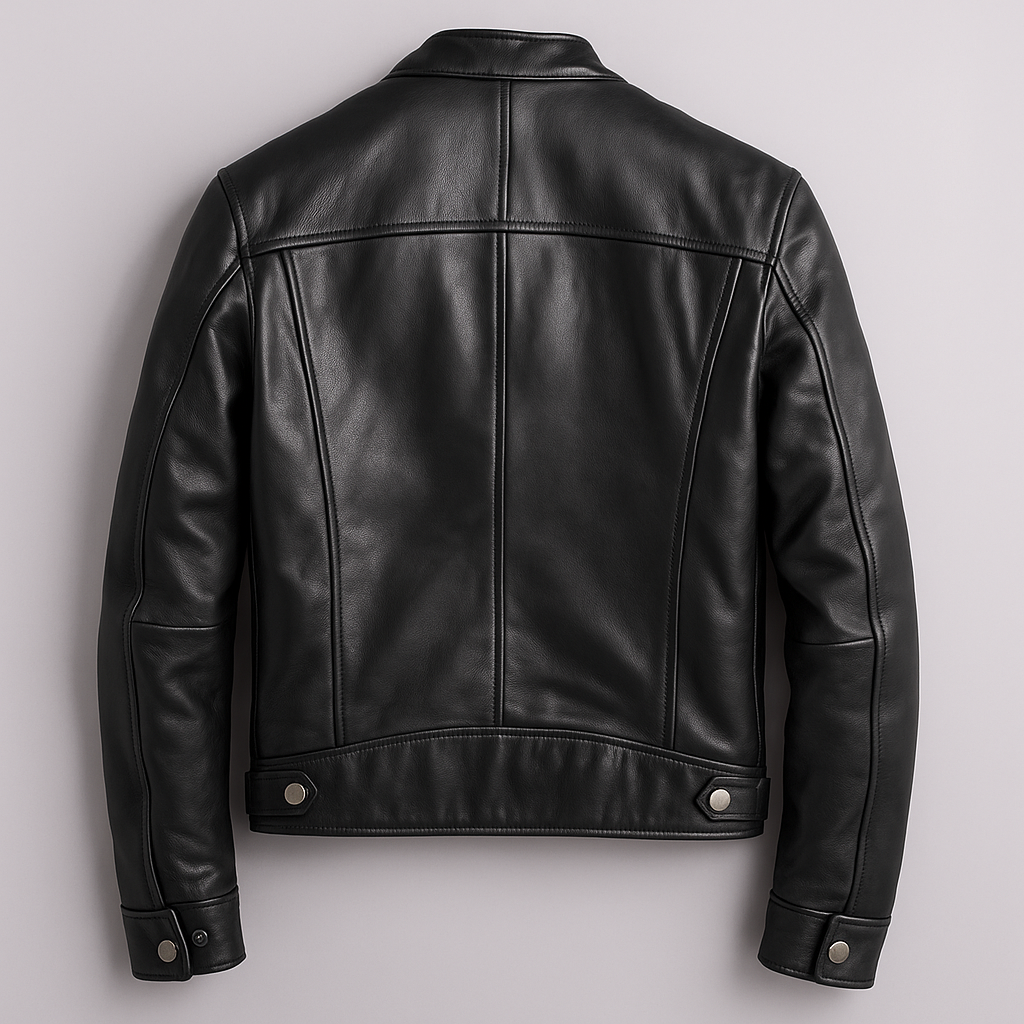 Übergangsjacke Herren mit Stehkragen und vier Ziptaschen - Schwarz #Farbe_Schwarz